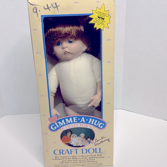 Craft Doll Art Craft Doll Gimme A Hug Collectors Craft Doll Vintage